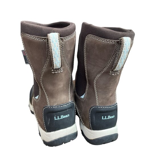 L.L. Bean Tex 2.5 Womans Brown Black Waterproof Winter Boots Sz 7.5M SKU 9402 - Picture 13 of 14